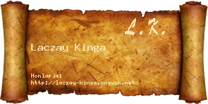 Laczay Kinga névjegykártya